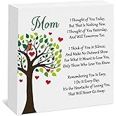 Sympathy Gifts for Loss of Mom Wood Box Sign Memorial Gifts for Loss of Mother in Memory of Mom Gift Wooden Box Sign Condolence Remembrance Gift Memorial Bereavement Keepsake Decoration