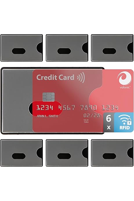 ID Stronghold - RFID Blocking Leather Look Shielded Sleeves In Colors, Set Of 20 (16 - Foto 10