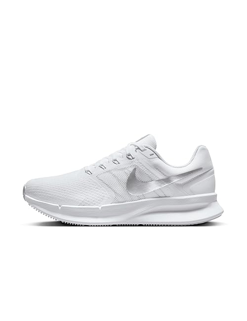 Nike Women's Run Swift 3 Sneaker, White/Metallic Silver/Pure Platinum, 7.5
