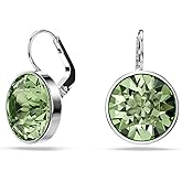 Swarovski Bella Drop Earrings, Round Cut Crystal, Lever Back Closure