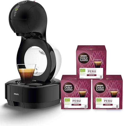 Krups Nescafé Dolce Gusto Lumio KP1308 Kapsel Kaffeemaschine, schwarz
