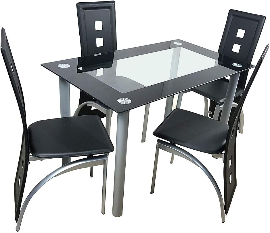Best 4 Pcs Dinning Glass Table Set