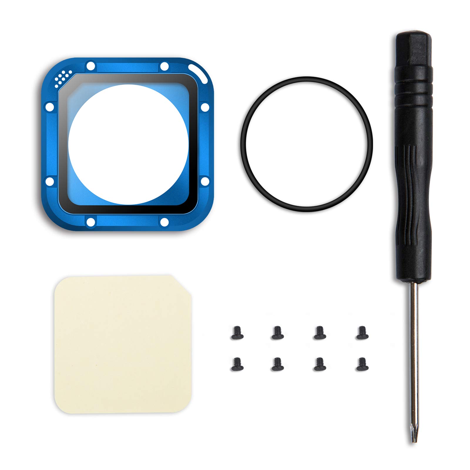 ParaPace Lens Replacement Kit for GoPro Hero 5/4 Session Protective Lens Repair Parts (Blue)