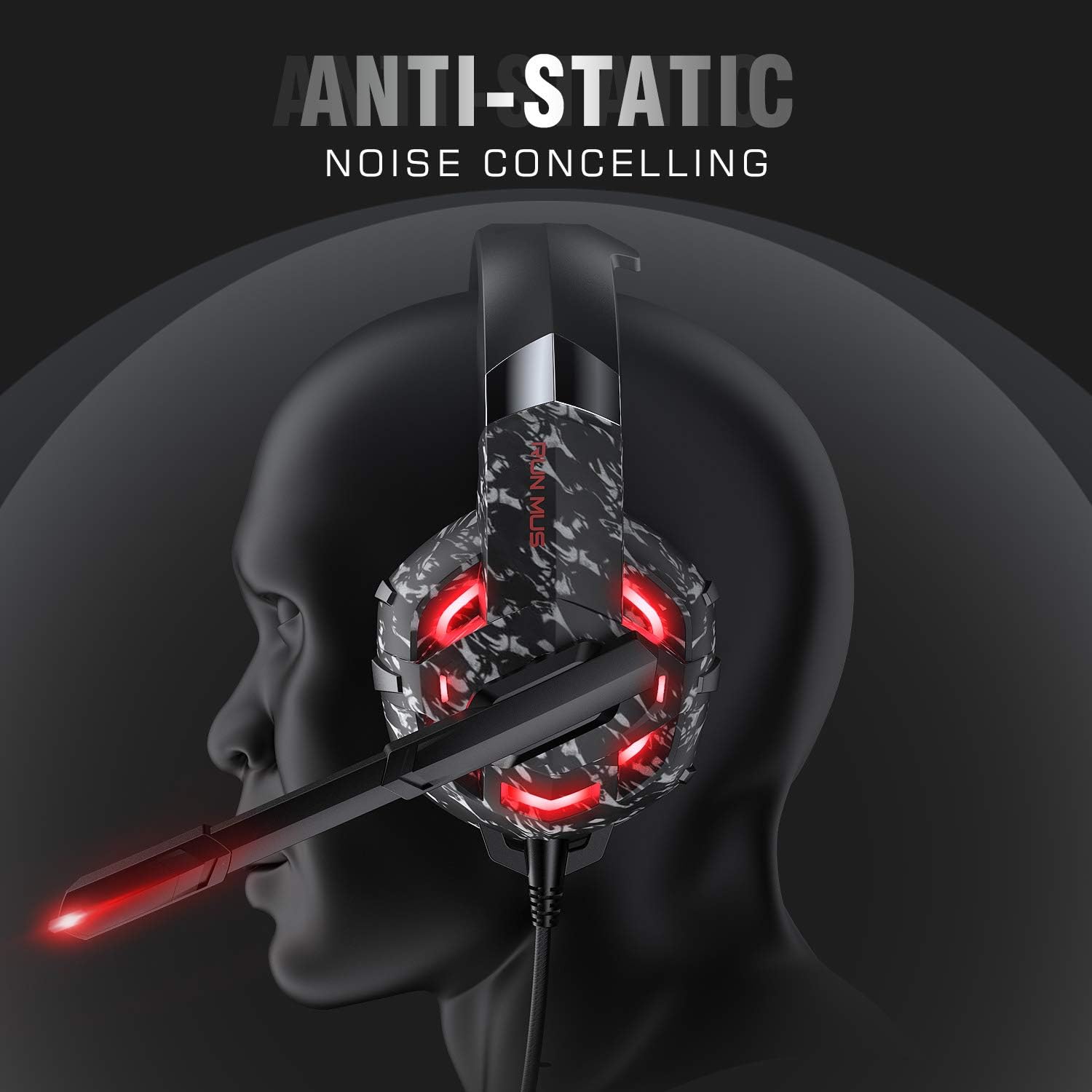 RUNMUS Gaming Headset Xbox One Headset: Electronics