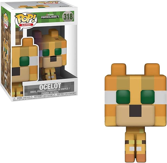 funko pop games minecraft 318 ocelot
