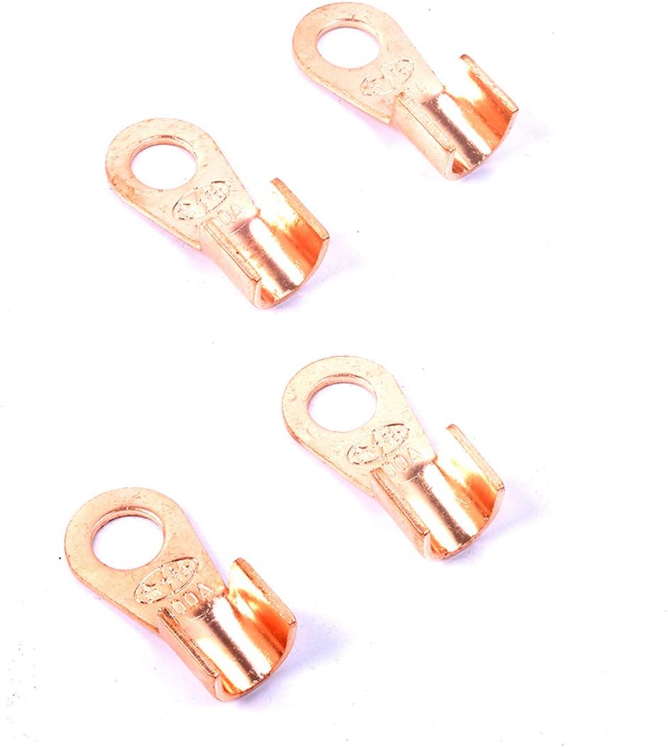 Copper Battery Terminal Lugs Kit End Connection Upto 5AWG Wire 3/8