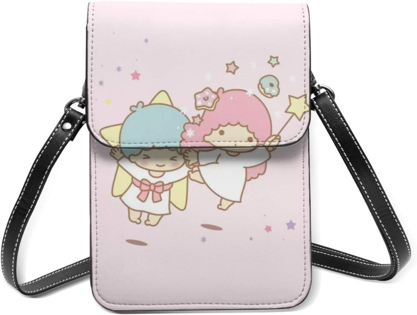 Amazon リトルツインスターズ キキララ アニメ スマホポーチシリーズ 携帯電話ホルスター ワンショルダーバッグ 斜めがけ 多機能 軽量 ミニポーチ ポーチ