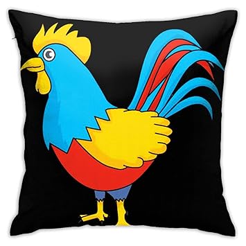 Amazon Com Kangxing Network Color Rooster Throw Pillow Case Sofa