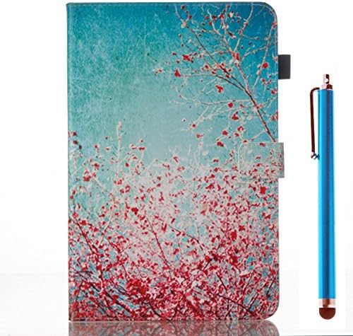 Ceslysun Galaxy Tab A 10.1 With S Pen P580 / P585 Case, Folio Stand Cover Case Slim PU Leather Protective Case for Samsung Galaxy Tab A 10.1" With S Pen P580/P585 (4 Peach Blossom)
