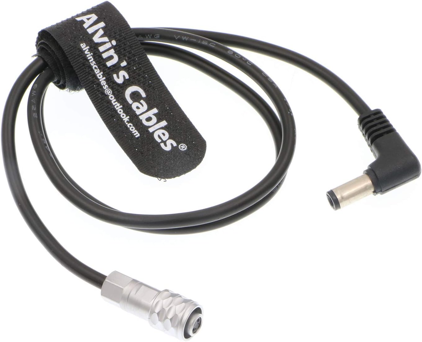 Alvin's Cables BMPCC4K Power Cable for BMPCC 4K Blackmagic Pocket Cinema Camera 4k 60CM, Angled DC Straight Cable, Angled 60CM - Image 4