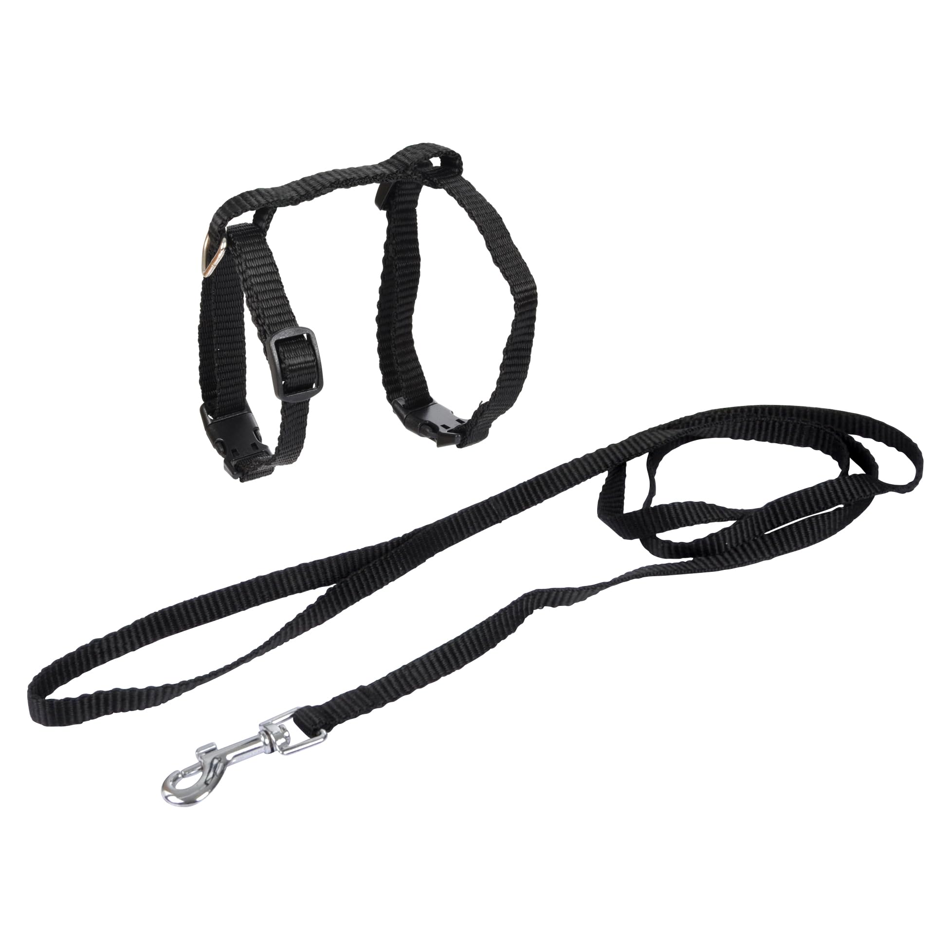 Love Story Cat Harness and Lead Kit 20 >30 x 1 cm / 120 x 1 cm Black