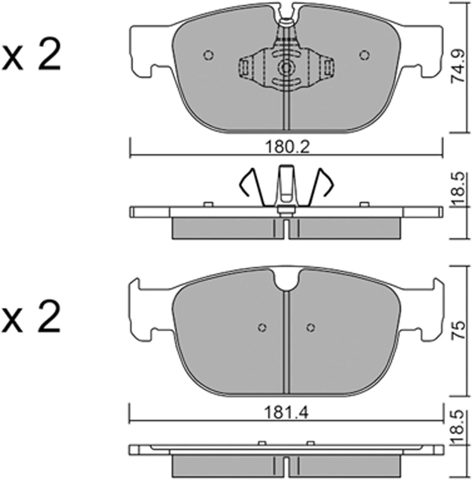 metelligroup 22-1120-0 - Made in Italy - Brake Pads