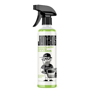 Jimbos COMPLETE CABIN CLEANER– All-in-One Car Interior Cleaner for Leather, Fabric, Carpet, Upholstery, Dash & Vinyl | All-Purpose Detailing Spray | 16oz