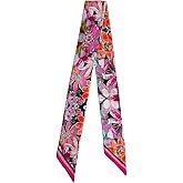 JERLA 100% Mulberry silk Scarf Head Hair Ribbon Handbag Handle wrap Tie Bundle Neckerchief Scarf for women