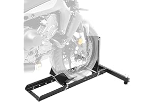 OKSTENCK Motorcycle Wheel Chock Upright，Adjustable Motorcycle Wheel Chock Stand Heavy Duty 1800lb Weight Capacity Tire Chock 