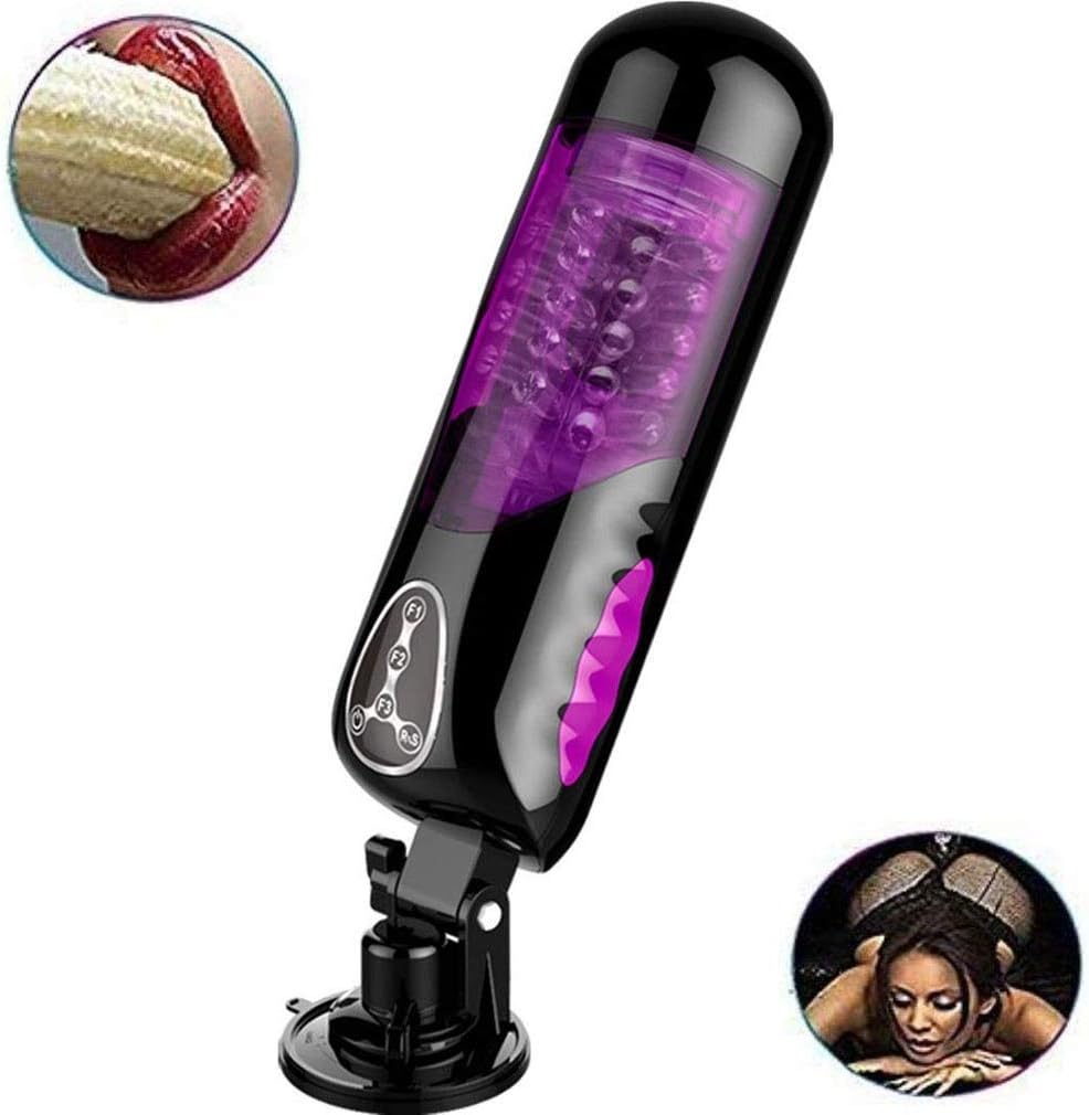 M?ss?ger Tr??n?ng Male Automatic Voice Heating M?ss?gè Tool with Headphone Mode, 10000 Different Frequency, 400 Times/Min and 360° Rotating