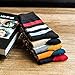 Pack of 5 Mens Fashionable Colorful Pattern Design Soft Cotton Socks (Size 5-10)