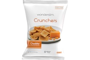 WonderSlim Protein Snack Chips, Cheddar, Low Fat & Gluten Free (10ct)