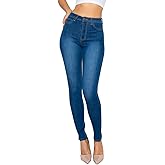 High Waisted-Rise Colored Stretch Skinny Destroyed Ripped Distressed Jeans for Women Olive Mustard RED