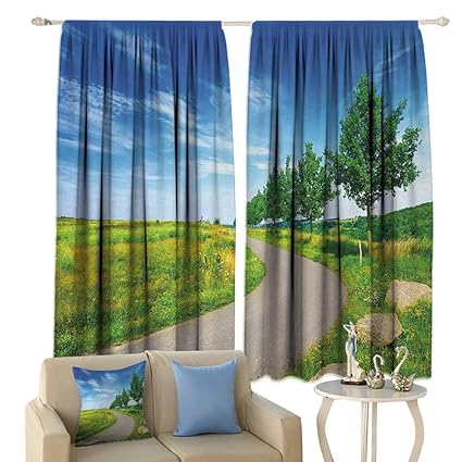 Amazon Com Hobeauty Country Thermal Insulating Blackout Curtain