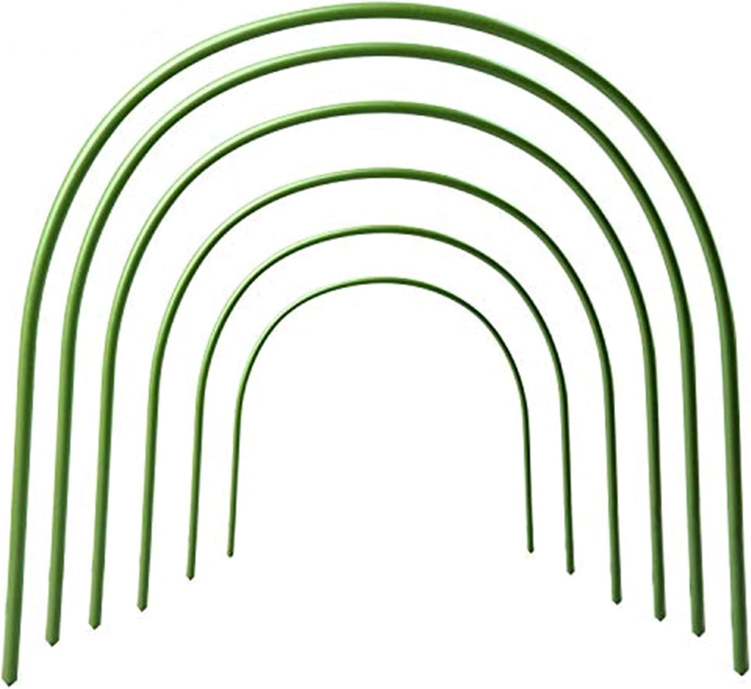 INFILM 6Pcs Greenhouse Hoops Grow Garden Tunnel Hoop Plant Support Hoops for Garden Stakes(Arch Size: 19.7in H x 15.7in W)