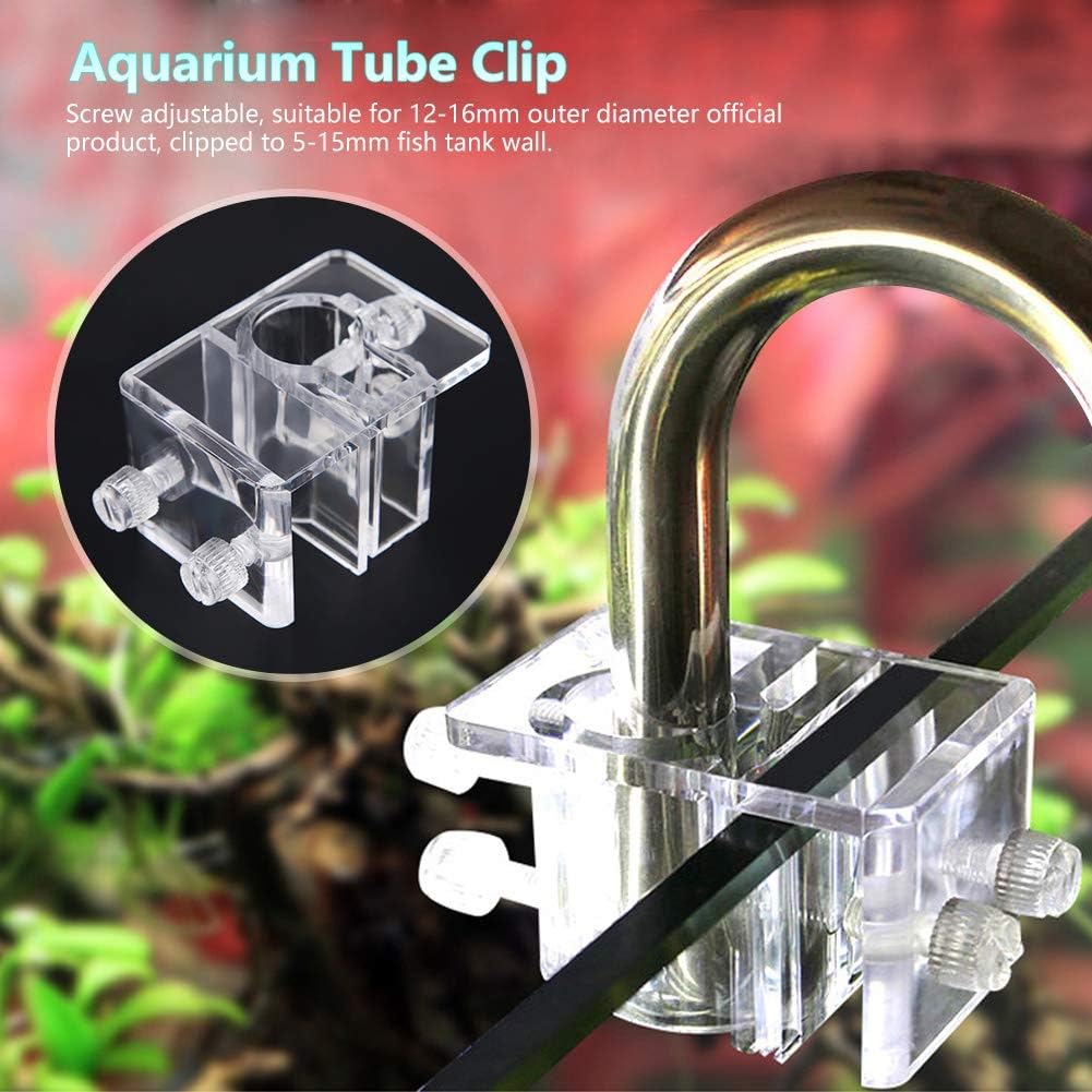 Pssopp 20mm Adjustable Acrylic Aquarium Water Pipe Holder Water Tube Clamp Fixed Clip Fish Tank Hose Holder Feeding Tube Fixing Clip - Image 3