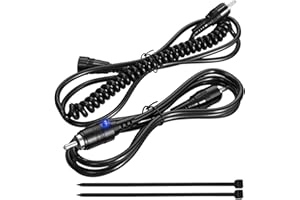 Mellbree Heated Shield Cord, Snowmobile Helmet Heated Shield Cord Replacement Electric Shield Wire Tight Hook Up A Heated Shueld with Light