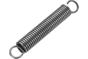 PATIKIL Extension Spring, 1pcs Wire Diameter 0.1", OD 0.7", Free Length 4.7" Spring Steel Dual Hook Tension Springs for Lawn 
