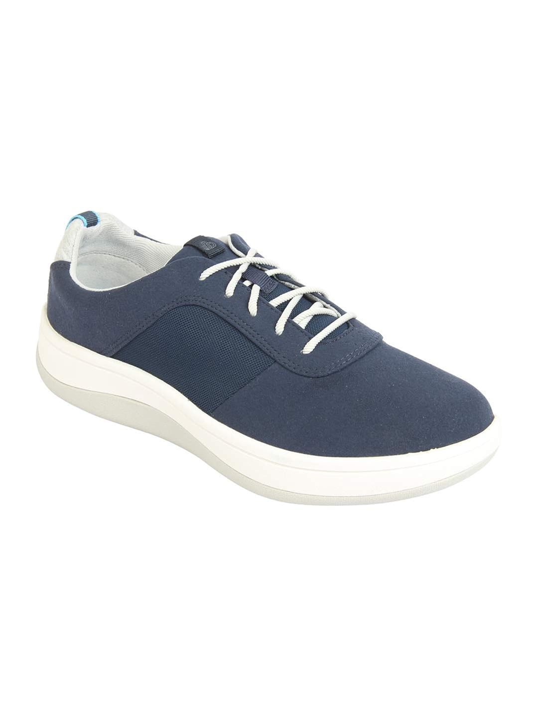 clarks navy blue sneakers
