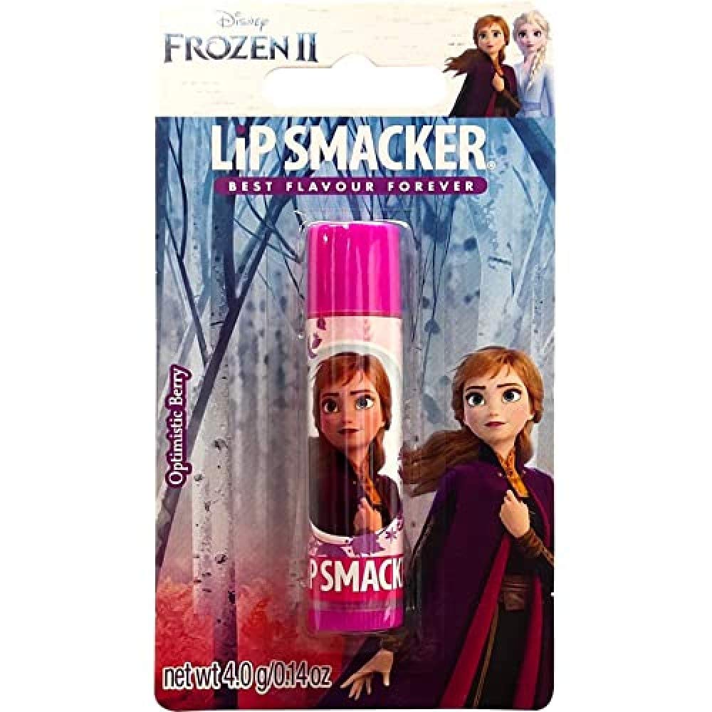 Lip Smacker - Disney's Frozen Collection - Lip Balm for Kids - Lip Smacker Disney Anna Single Balm - Optimistic Berry Flavour