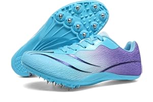 WESHIRUN Track and Field Shoes Men Women Kids Spikes Shoess Boys Racing Shoes Girls Jumping Sneakers