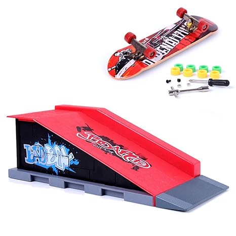 Mini Finger Skateboard und Ramp Zubehör Set