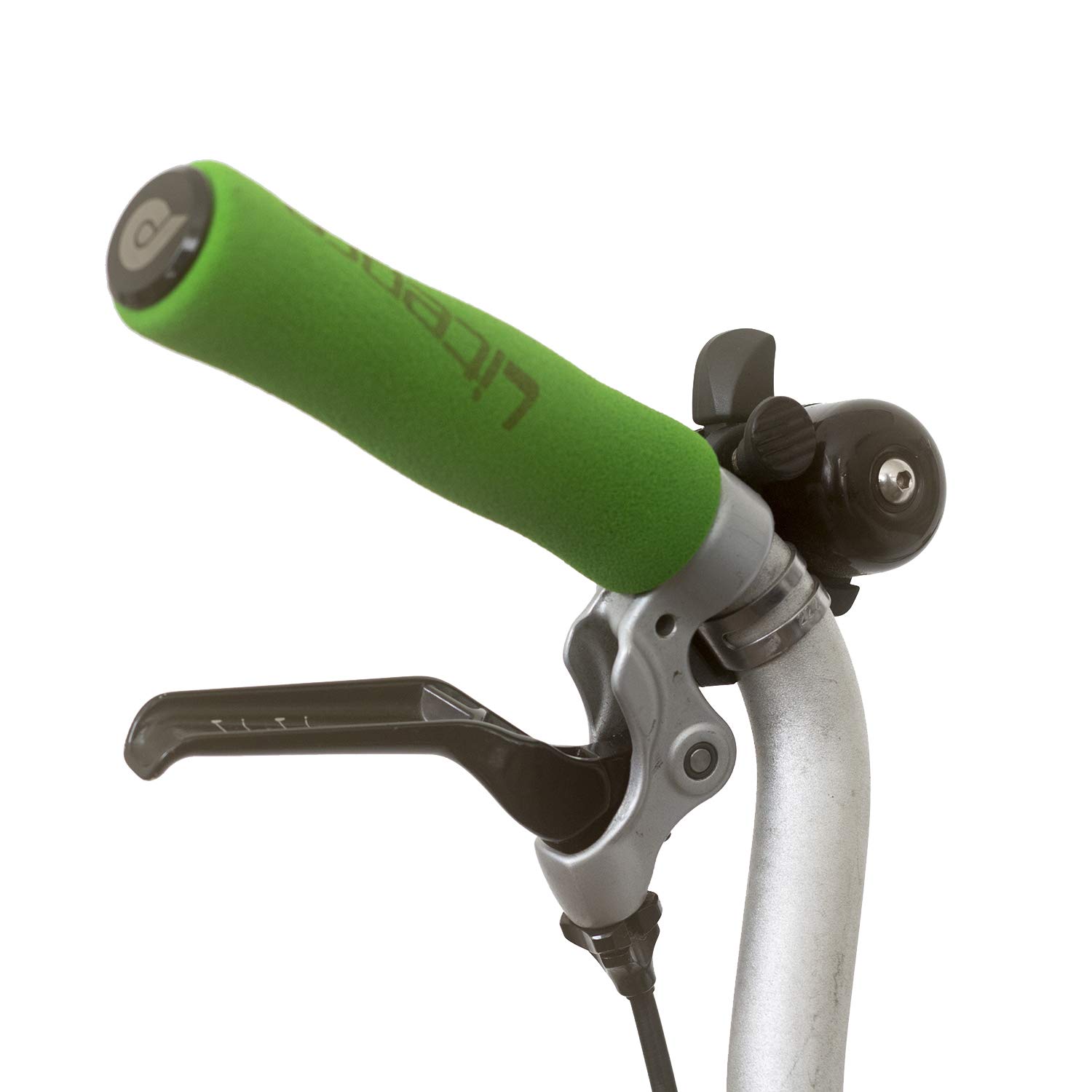 Foam M/H/S Grips + Handlebar Plugs for BROMPTON Green