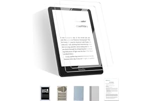 SOFTAMM [2 Pack]Tempered Glass Screen Protector for 6.8" Kindle Paperwhite (11th Generation-2021/2023)/Kindle Paperwhite Signature Edition,HD Clear,New Bubble-Free