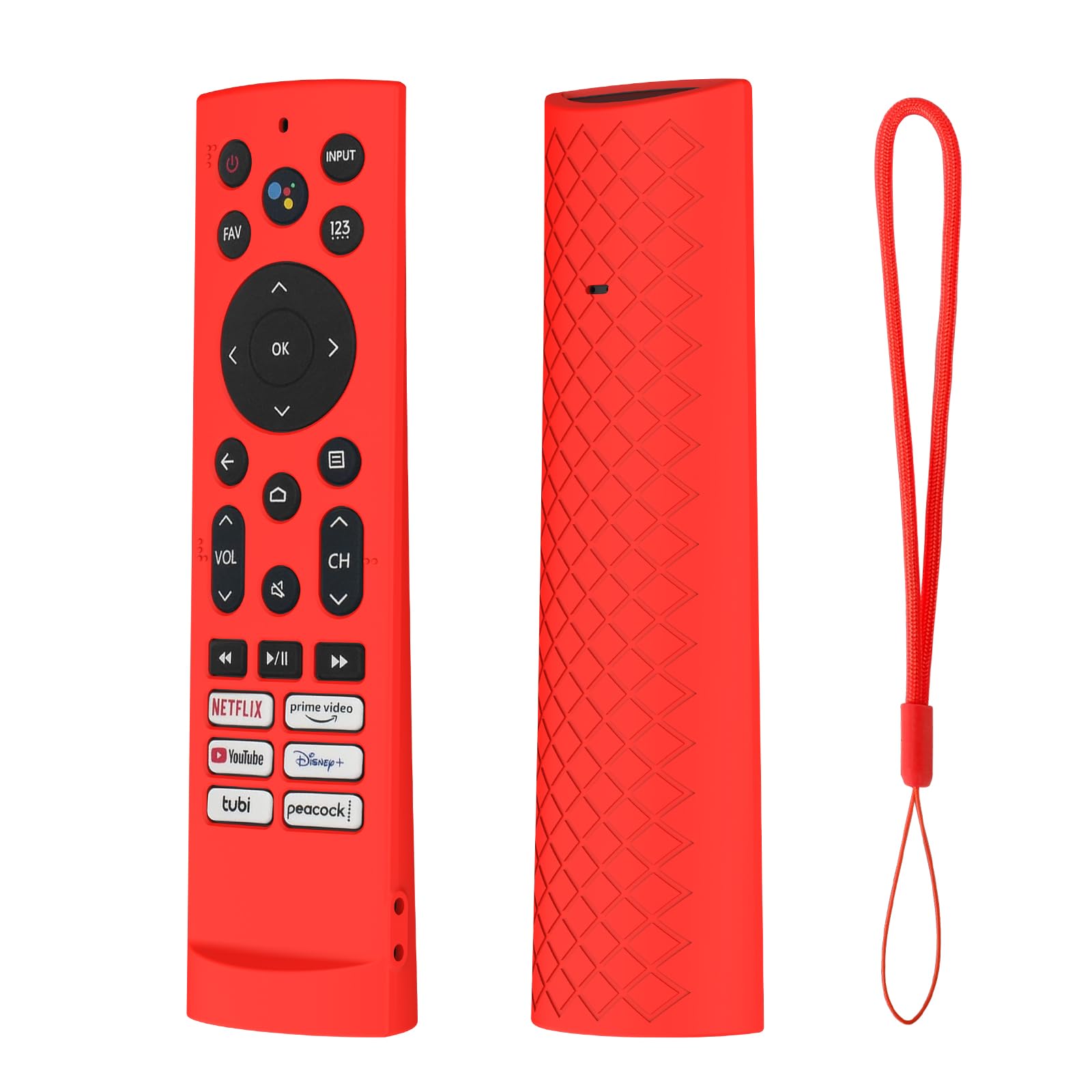 Photo 1 of JCMOYUTY Silicone Case Cover for Hisense Voice Remote ERF3A90 for U7G U8 U9G Series 4K ULED, Black Sleeve