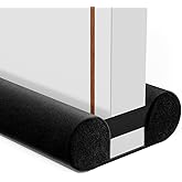 BKSAI Under Door Draft Stopper, 28-32in, Black | For Bottom of Door, Upgraded Under Door Gap Filler for Big Gap, No Folding Required, Soundproofing, Door bottom seal