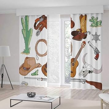 Amazon Com Yoliyana Bedroom Curtains Western Living Room Bedroom