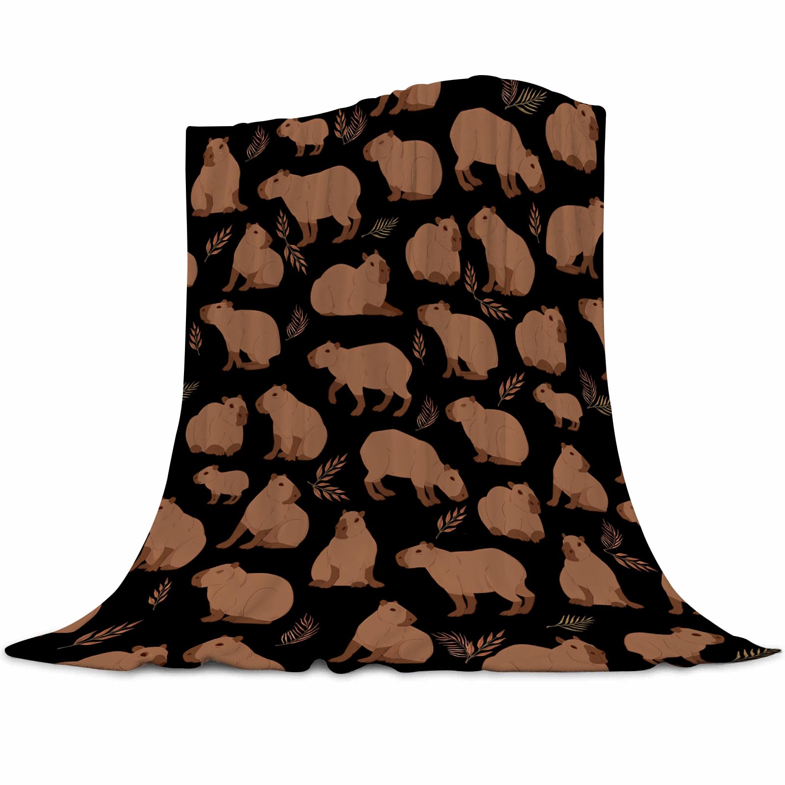 Abaysto Capybaras Blanket Gift for Girls Boys Kids Animals Lovers Soft Flannel Blankets Cutes Capybara Cozy Throws Women Men, Capybaras Blanket for Couch Sofa Bedroom Camping Travel 150x200cm