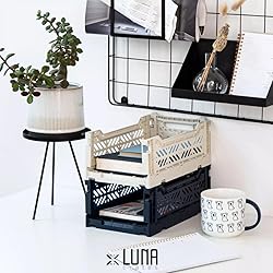 Collapsible Storage Box, Foldable Crate Organizer