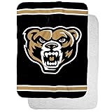 Oakland University Primary Logo Stripes Sherpa