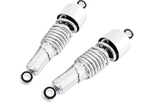 SAMGER S Samger Motorcycle 267mm 10.5" Rear Shock Absorber Rear Suspension Fits for Harley Sportster 2004-2012 (SIilver)