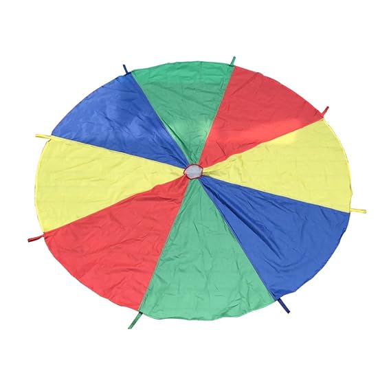 Buy BeMoming Children MultiColored Play Parachute Rainbow Parachute