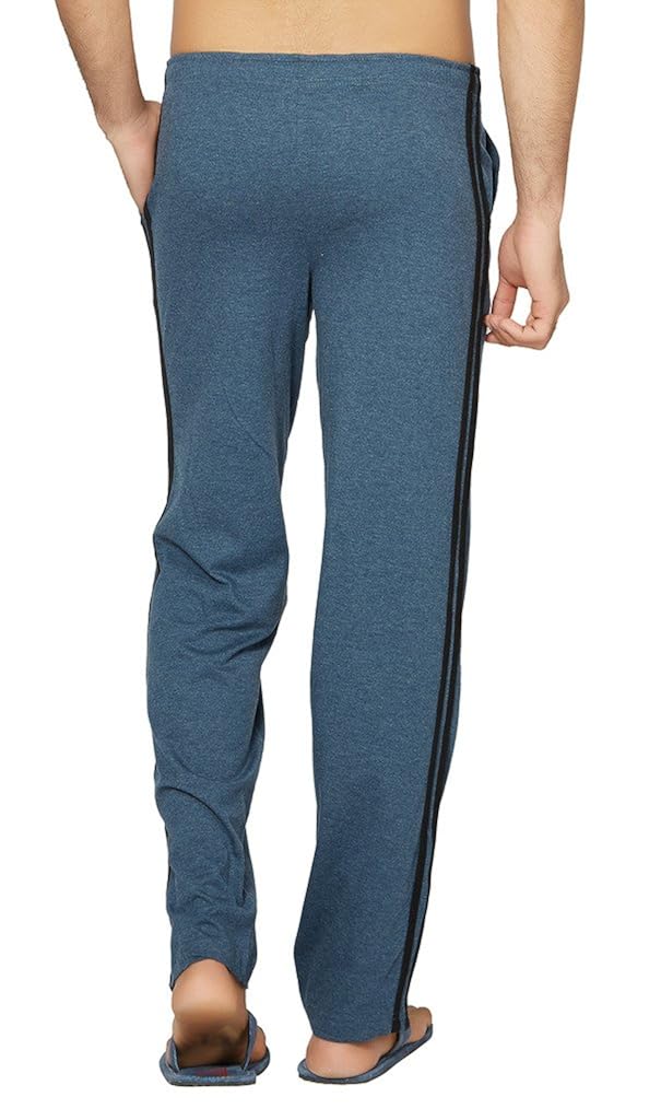 clifton men's coloured track pants - navy melange