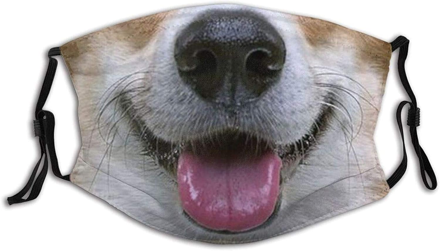Funny Animal Dog MouthFace Mask, BreathableAdjustableDust Filter