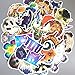 Random Stickers for Laptop [35Pcs] Diamond Animal Decals Northern Lights Starry Sky Stickers Car Motorcycle Bicycle Luggage Helmet Graffiti Patches Skateboard Mac Stickers