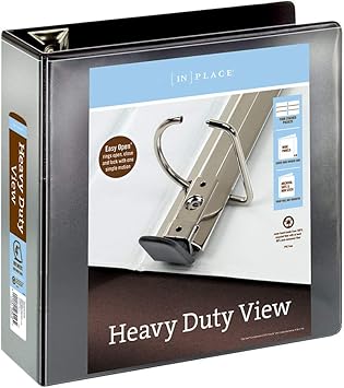 Amazon Com In Place Heavy Duty View Binders With Ez Comfort D