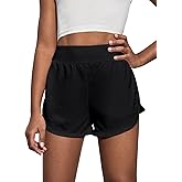 OEBLD Girls Athletic Shorts High Waisted 2 in 1 Kids Workout Running Volleyball Soccer Shorts with Liner
