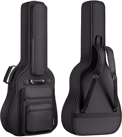 CAHAYA CY0181 Guitar Bag 40/41 Inch 10mm Padded 6 Front Pockets Waterproof