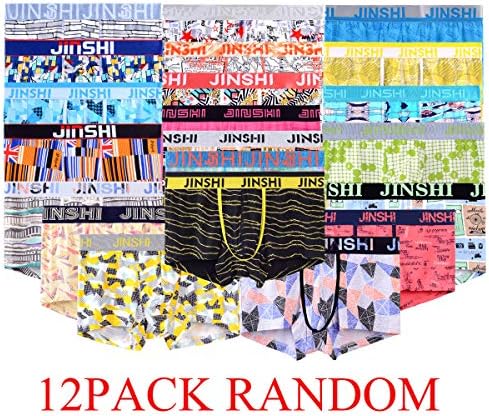 JINSHI Men's Underwear Soft Bamboo Boxer Briefs