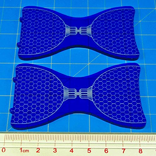 Space Fighter, Con Net Templates, Translucent Blue (2)